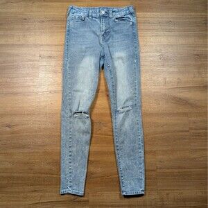 True Religion Jennie Curvy Jeans Women 28 High Rise Super Skinny Rock Distressed